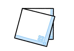 手帕のイラスト