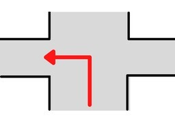改道のイラスト