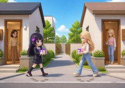 互访のイラスト