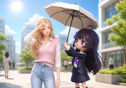 양산のイラスト