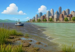estuarioのイラスト