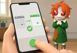 예약변경のイラスト