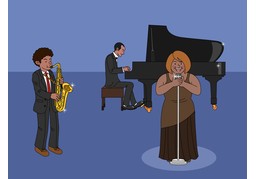 爵士のイラスト