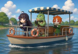 游船のイラスト