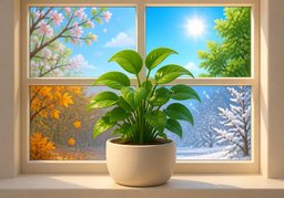 一年到头のイラスト