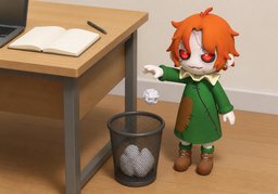휴지통のイラスト