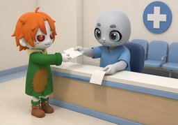 门诊のイラスト