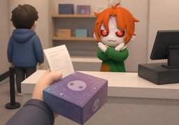 환불불가のイラスト