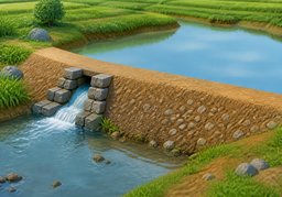 坝のイラスト