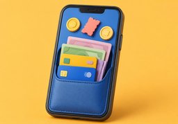 电子钱包のイラスト