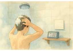 浴帽のイラスト