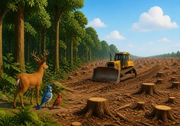 Illustration for déforestation (deforestation)