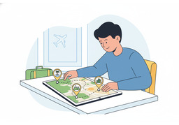 行程のイラスト