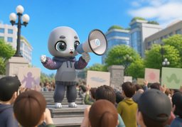 시위のイラスト