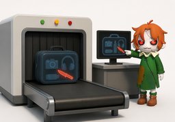 安检のイラスト