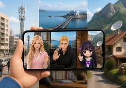 Telekommunikationのイラスト