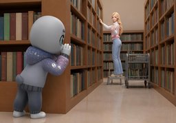 bibliotecarioのイラスト