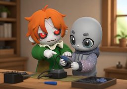 가르쳐주다のイラスト
