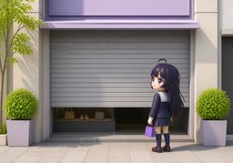 닫히다のイラスト