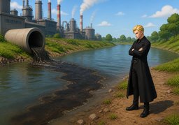 polluantのイラスト