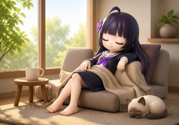 安逸のイラスト