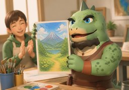 미술のイラスト