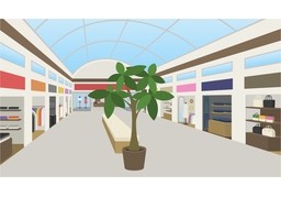 商城のイラスト
