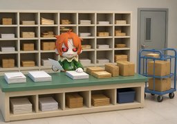 收发室のイラスト