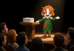 口若悬河のイラスト