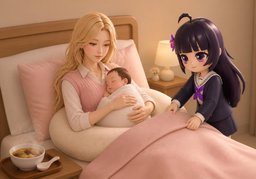 月子のイラスト