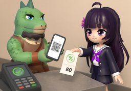 QR코드のイラスト