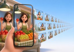 直播のイラスト