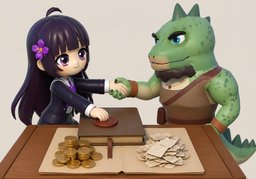 算账のイラスト