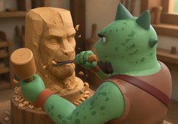 Illustration for sculpter (sculpt)