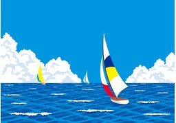 帆船のイラスト