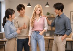 인정되다のイラスト