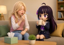 전염のイラスト