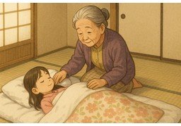 过夜のイラスト