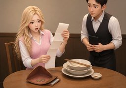 음식값のイラスト