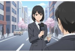 기자のイラスト