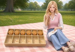 Illustration for demi-douzaine (half-dozen)