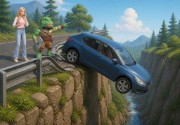 Illustration for ravin (ravine)