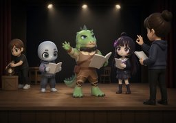Theatergruppeのイラスト