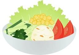 沙拉のイラスト