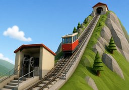 Illustration for Bergbahn (mountain railway)