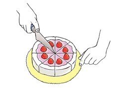瓜分のイラスト