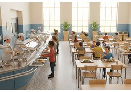 Illustration for 食堂 (cafeteria)