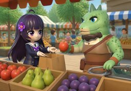 Illustration for Wochenmarkt (weekly market)