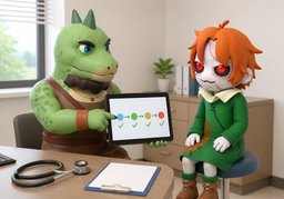 随访のイラスト