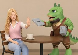 insistirのイラスト